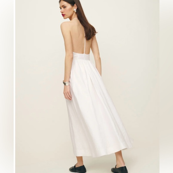 Reformation Percy Linen Dress Size 0 - Picture 7 of 8